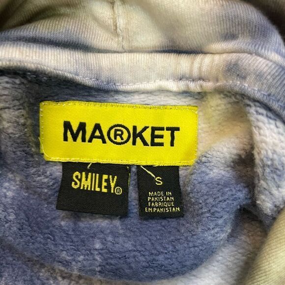 MARKET Graphic Pullover Hoodie Men Small Multicolor Tie Dye High Energy Team - Picture 5 of 6